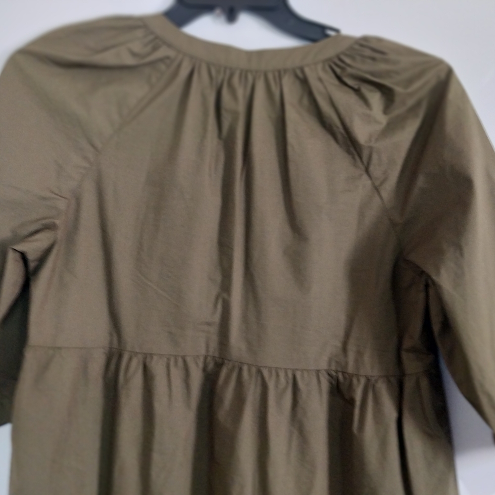 Sanctuary Size M Olive Green Mini Dress Cotton Made In China - Picture 6 of 13